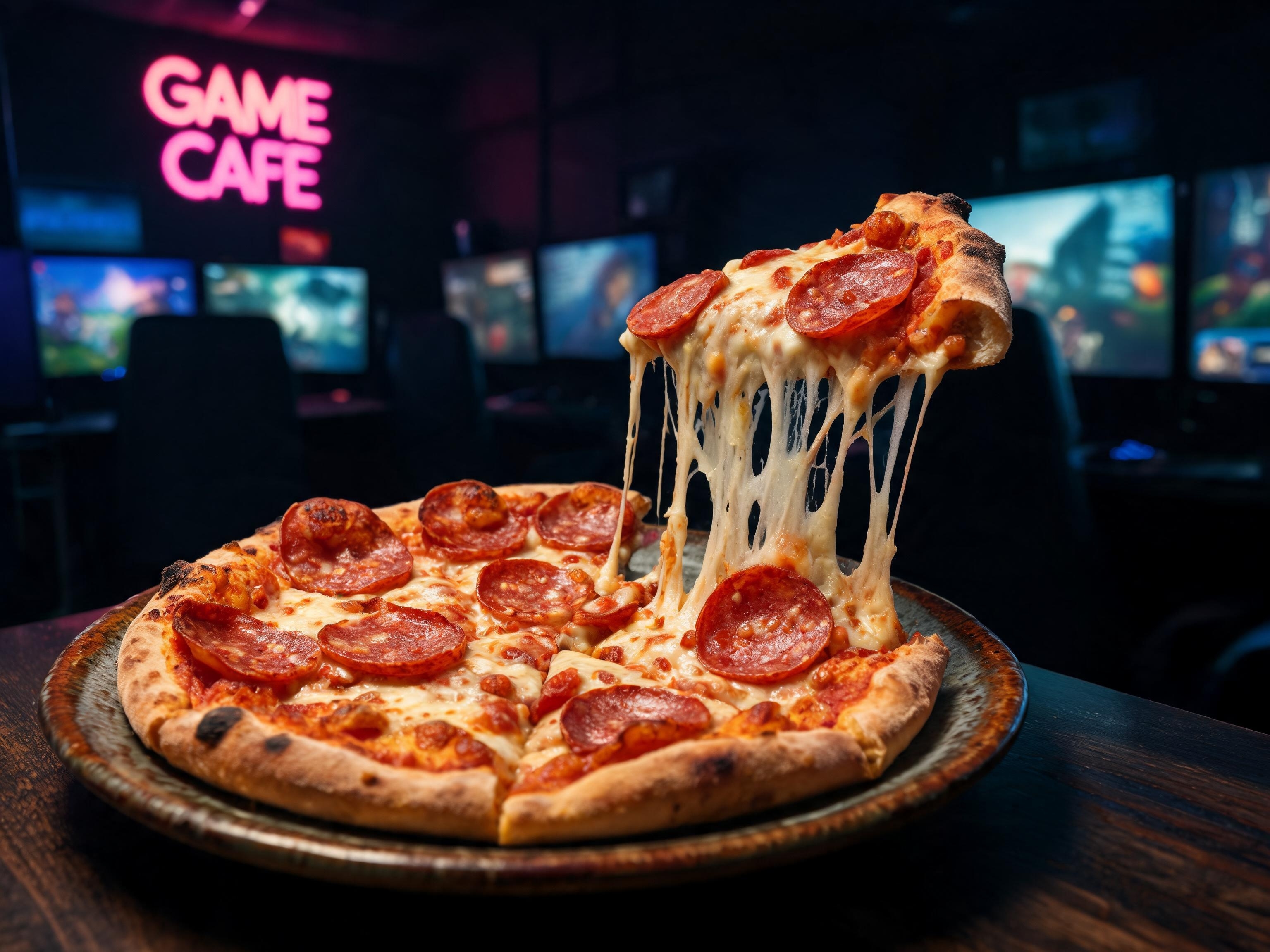 Pizza NexoFire — pepperoni pizza with extra cheese